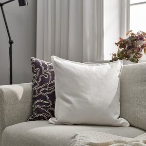 Ikea White 18” x 18” Pillow Covers